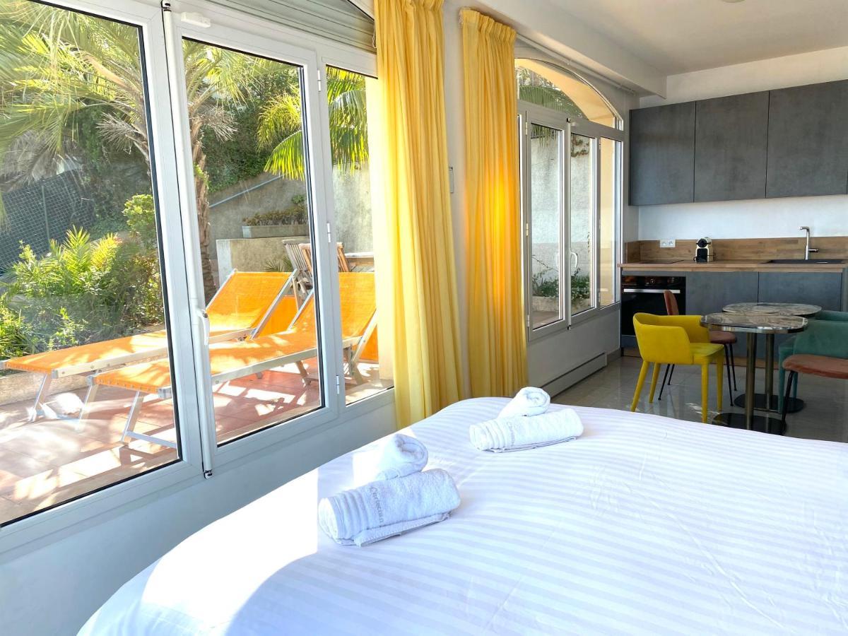 Villa L'Ensoleillee Vue Panoramique Mer, 250 M De La Plage Et Du Centre Ville Ментона Экстерьер фото