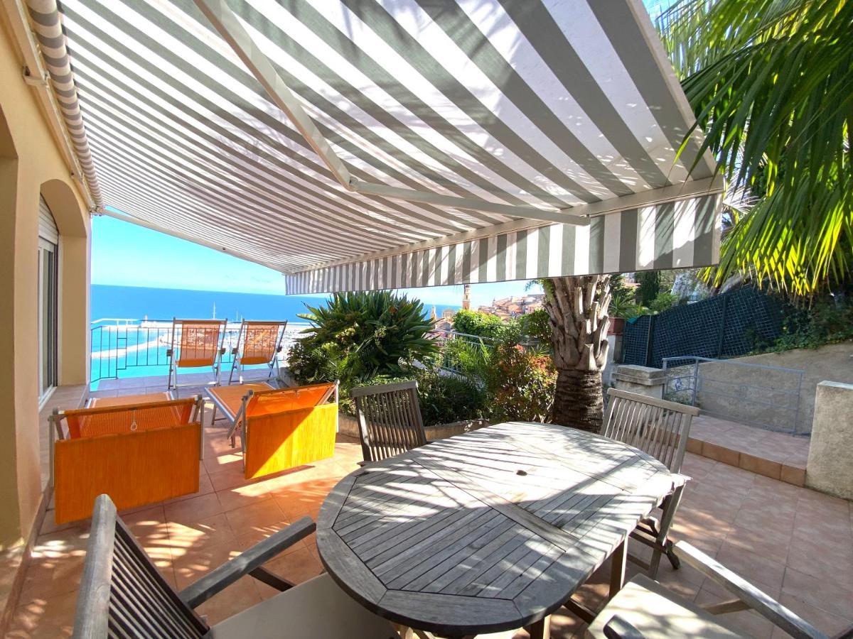 Villa L'Ensoleillee Vue Panoramique Mer, 250 M De La Plage Et Du Centre Ville Ментона Экстерьер фото