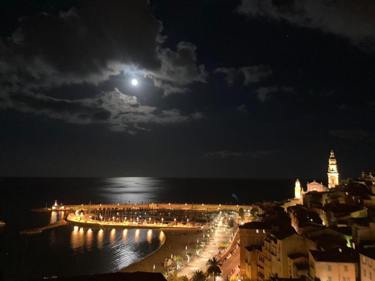 Villa L'Ensoleillee Vue Panoramique Mer, 250 M De La Plage Et Du Centre Ville Ментона Экстерьер фото