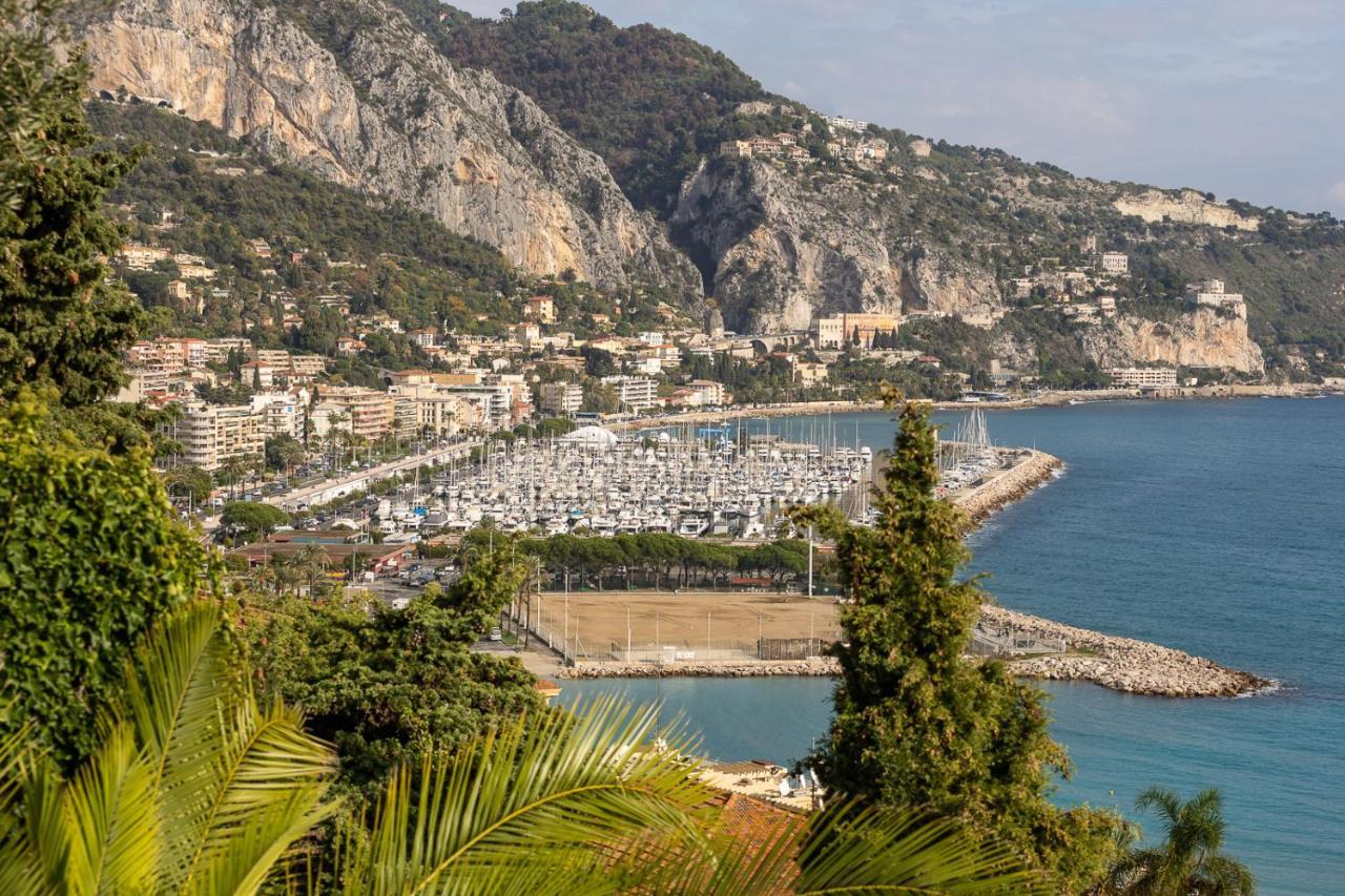 Villa L'Ensoleillee Vue Panoramique Mer, 250 M De La Plage Et Du Centre Ville Ментона Экстерьер фото