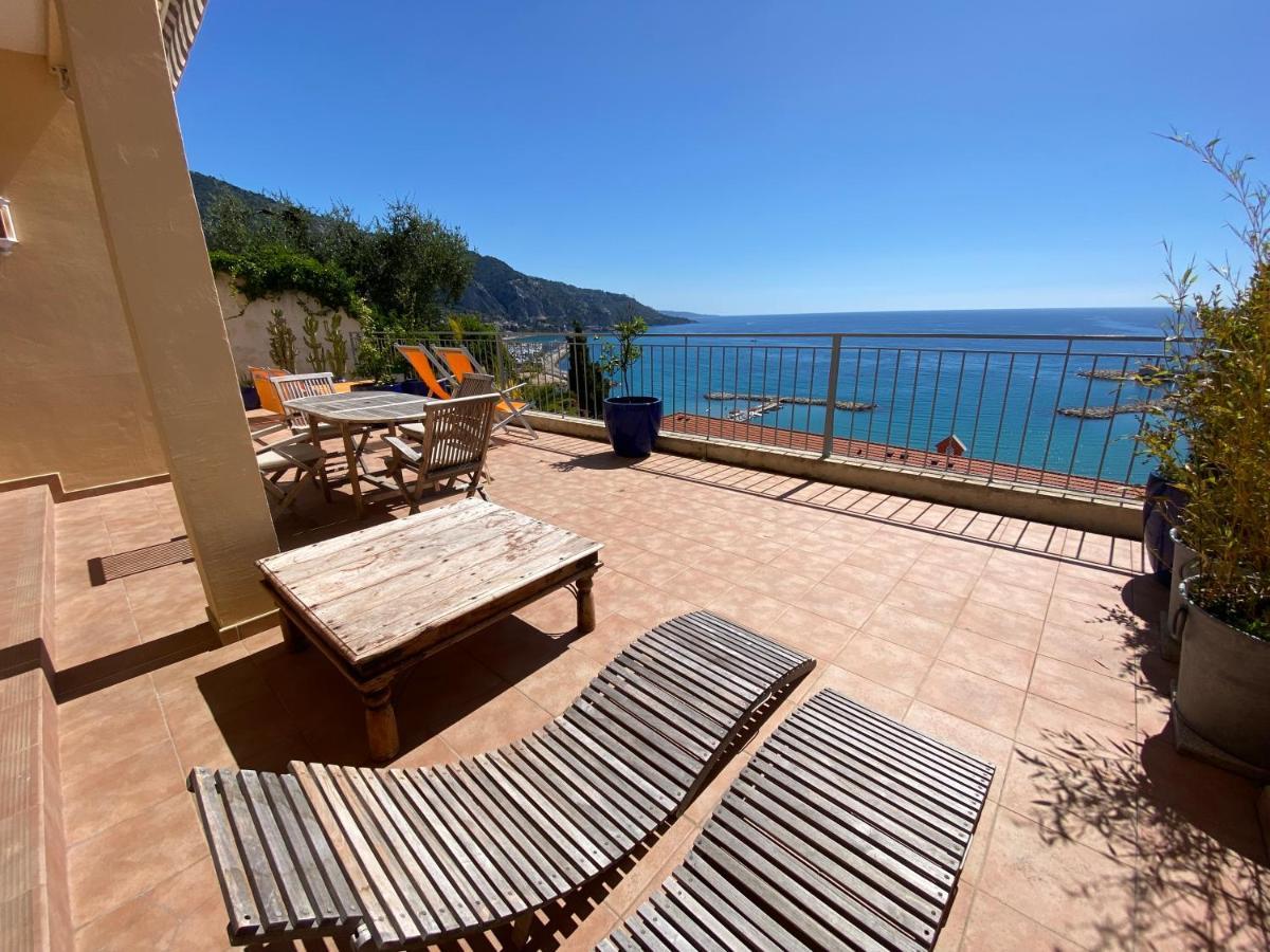 Villa L'Ensoleillee Vue Panoramique Mer, 250 M De La Plage Et Du Centre Ville Ментона Экстерьер фото