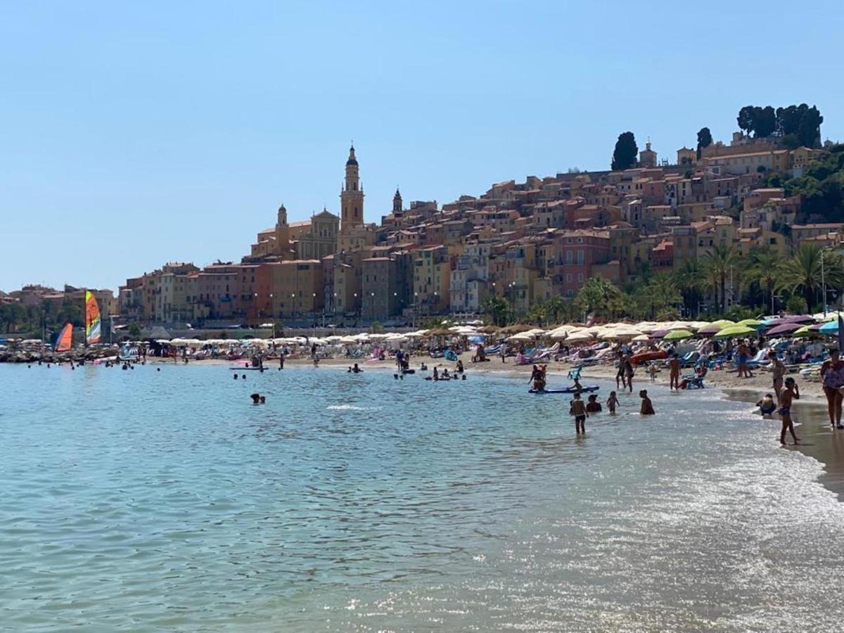 Villa L'Ensoleillee Vue Panoramique Mer, 250 M De La Plage Et Du Centre Ville Ментона Экстерьер фото