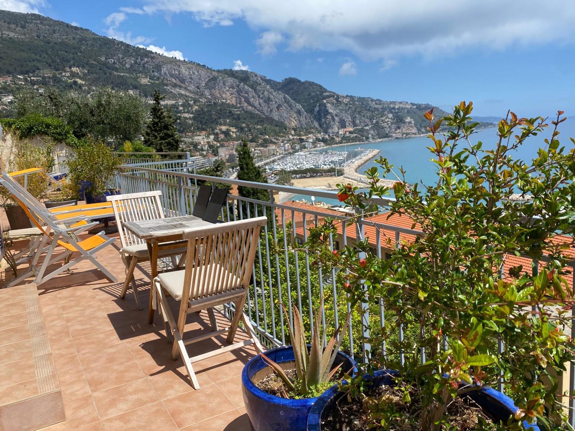 Villa L'Ensoleillee Vue Panoramique Mer, 250 M De La Plage Et Du Centre Ville Ментона Экстерьер фото